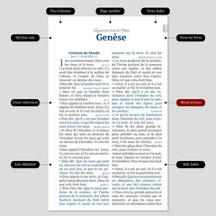 Red Louis Segond French Bible LARGE Print – LSG Bible Rouge en Français by SP
