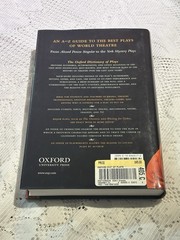 Oxford Dictionary of Plays by Michael Patterson (2005, Hardcover)