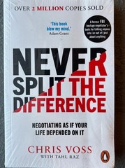 Never Split the Difference by Chris Voss & Tahl Raz Paperback Negotiation
