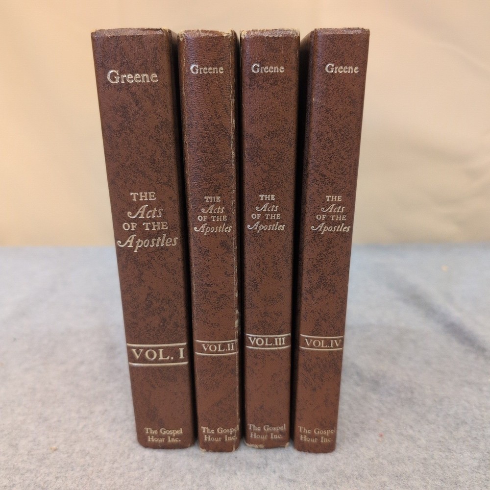 Oliver B Greene The Acts of the Apostles Volumes 1-4 Gospel Hour Commentary Set