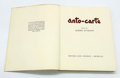 Anto-Carte Book By Albert Guislain 1949 Editions Leon Eeckman Bruxelles 72 pages