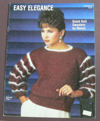 Easy Elegance, Nomis Womens Sweaters Knitting patterns,Vol. 56, 8 pages 1985