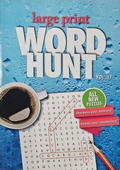 PAPP Large Print Word Hunt Puzzle Books, Largest Selection of Volumes, You Pick!
