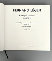 FERNAND LEGER Catalogue Raisonne 1903-1919 Georges Bauquier MAEGHT Ed. 1990 HCDJ