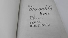 *SIGNED* A Burnable Book : A Novel by Bruce Holsinger (2014, Hardcover)
