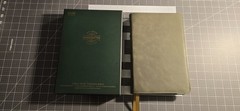 NASB Large Print Thinline Bible – Olive Green Genuine Leather