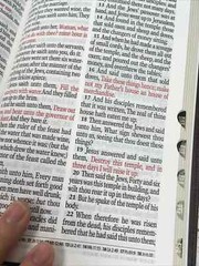 Buffalo-hide Genuine Leather ~ KJV Giant/Large Print Bible Thumb-Index