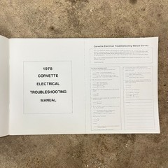 1978 Chevrolet Corvette Electrical Troubleshooting Manual ST-361-78, 25th Anniv.