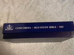 Concordia Self-Study Bible NIV Lutheran (Red Letter Ed.) Genuine Leather/Gilt
