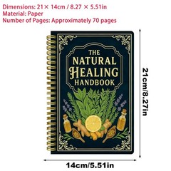 The Natural Healing Handbook Spiral-Bound Guide for Herbal Remedies & Natural