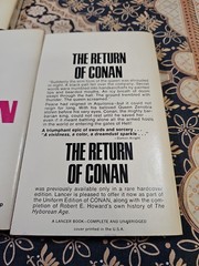 LOT of 5 VTG CONAN Lancer PB BOOK Robert Howard & L. Sprague de Camp 1960s ~NM~
