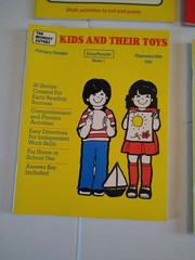Easy Reader Book 1, Kids and Their Toys, 56 Reproducible Pages