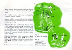 SINGER 301 Sewing Machine Owners AND Adjusters Manual BUNDLE: STEEL WIRE BOUND