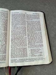 NKJV Pocket Companion Bible by Thomas Nelson #1496S Red Letters Worn Leather