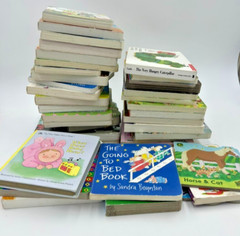 Lot of 100 – Board Books for Children’s/ Toddler Babies/Preschool/Daycare