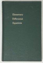 VTG Elementary Differential Equations by Boyce & DiPrima – 1965 HC John Wiley