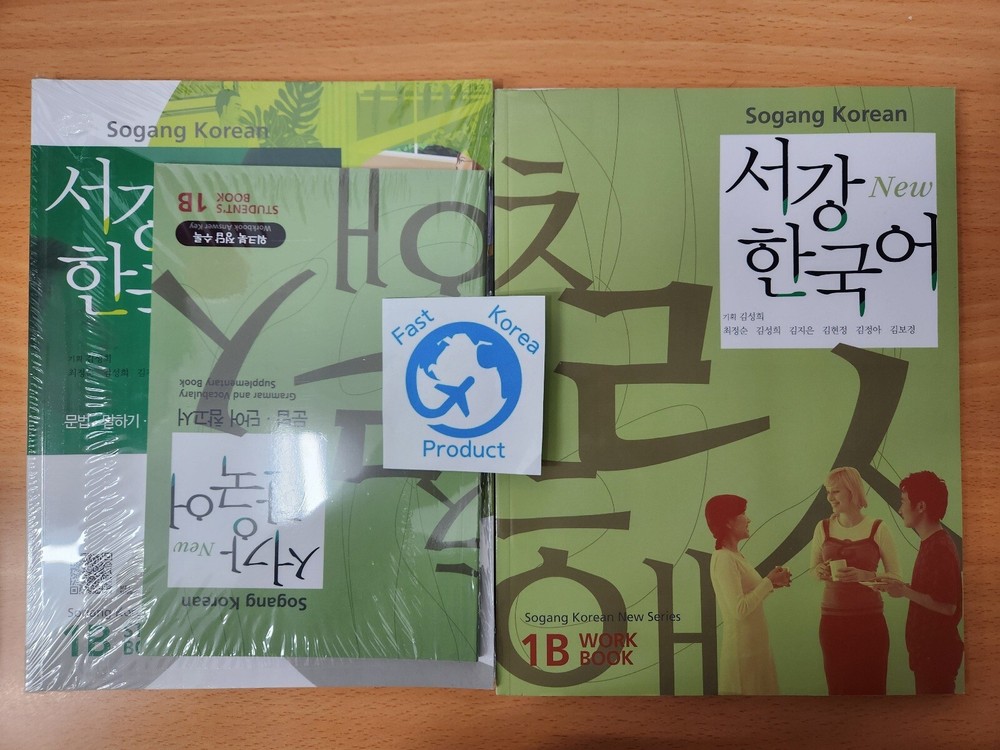 New Sogang Korean 1B Student book + Workbook 서강한국어 1B Study Learn Kpop Fun Epic