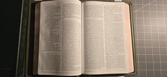 NASB Large Print Thinline Bible – Olive Green Genuine Leather