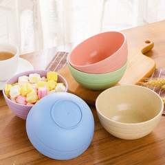 NANAOUS Small Bowls Set of 5, 14 OZ Reusable Wheat Straw Bowl, Kitchen NO.8