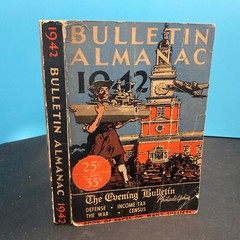 Bulletin Almanac 1942 Philadelphia Evening Bulletin Vintage Trade PB 576 pages