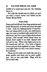 „1918“ War-time breads and cakes Cook Book 72 Pages