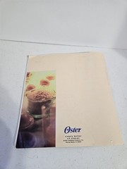VTG Oster Deluxe Bread Dough Maker Manual + Recipes – BOOK ONLY – 72 Pages