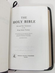 Nelson Smallest Holy Bible 104 King James Version Black Genuine Leather