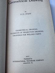 Geometrical Drawing Projection 163 C International Textbook Co. ICS Staff 1935