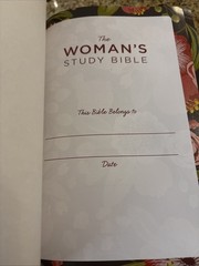 NKJV Womans Study Bible – $160 Retail – Black Genuine Leather Large Print