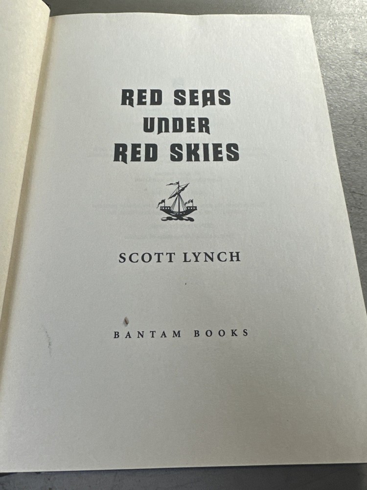 Red Seas Under Red Skies by Scott Lynch (2007) Bantam Spectra Book