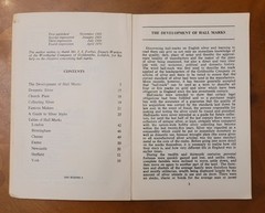 Discovering Hall Marks on English Silver by John Bly, 1970, 56 pages.