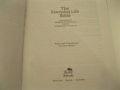 The Everyday Life Bible Teal LeatherLuxe Amplified Bible Joyce Meyer Faith Words