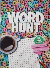 PAPP Large Print Word Hunt Puzzle Books, Largest Selection of Volumes, You Pick!