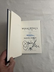 Whalefall, Daniel Kraus. MTV Entertainment 2023. Signed 1st Printing.