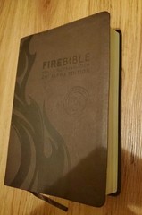 FIRE BIBLE New Living Translation Chi Alpha Edition Leather Soft Cover