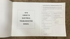 1978 Chevrolet Corvette Electrical Troubleshooting Manual ST-361-78, 25th Anniv.