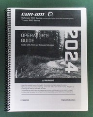 2024 Can-Am Defender PRO XT HD10 Owner’s Manual: 244 Pages & Protective Covers