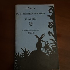 Memoir Do d’ Escalente Fontana Respecting Florida 1575