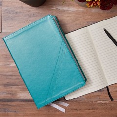 NKJV, Word Study Reference Bible, Leathersoft, Turquoise, Red Letter, Comfort…