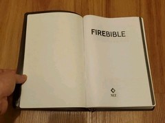 FIRE BIBLE New Living Translation Chi Alpha Edition Leather Soft Cover