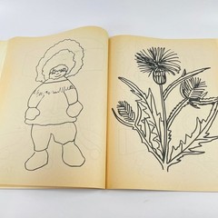 Busy Bee Coloring Book Vintage 29c 1960s Modern Promotions USA Uncolored