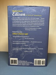 Edison: A Life of Invention by Paul Israel (1998, Hardcover)