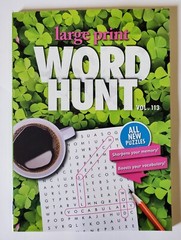 PAPP Large Print Word Hunt Puzzle Books, Largest Selection of Volumes, You Pick!