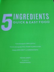 5 Ingredients Quick & Easy Food by Jamie Oliver Illustrated 317 Pages Cook Book
