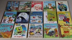 Lot of 15 Vintage Little Golden Books Miniatures Toy story Thomas the tra