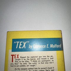 Tex by Clarence E. Mulford vintage Paperback Number 15 Graphic Books 1949