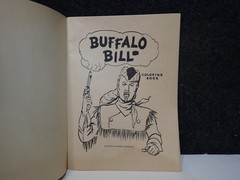 MT 1949 COMIC STRIP Buffalo Bill Action-Packed Coloring Book #1351 Abbott Pub Co