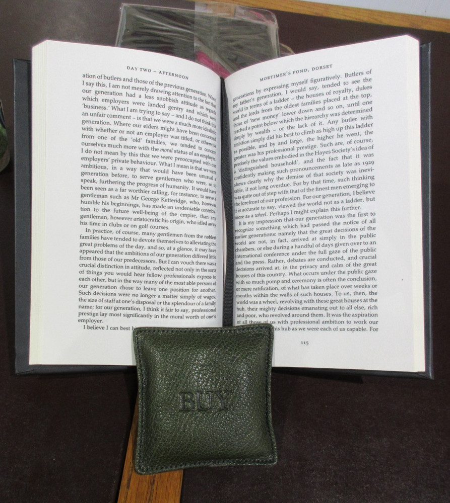 The Remains of the Day Kazuo Ishiguro Leather Bound Hardcover Black