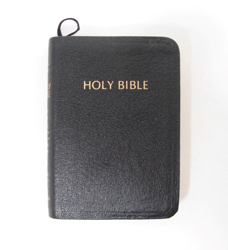 Nelson Smallest Holy Bible 104 King James Version Black Genuine Leather