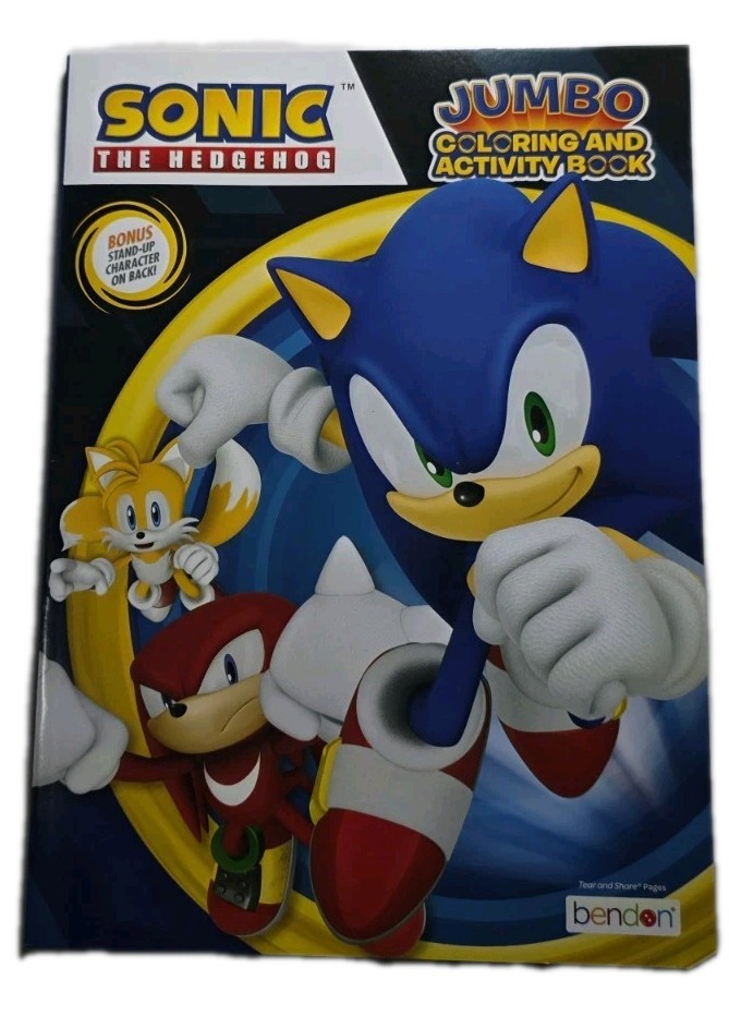Sonic Coloring Book for Kids 80 Detailed Pages Coloring & Activity Book New